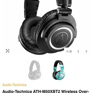 Audio Technica Black Over-Ear Headphones